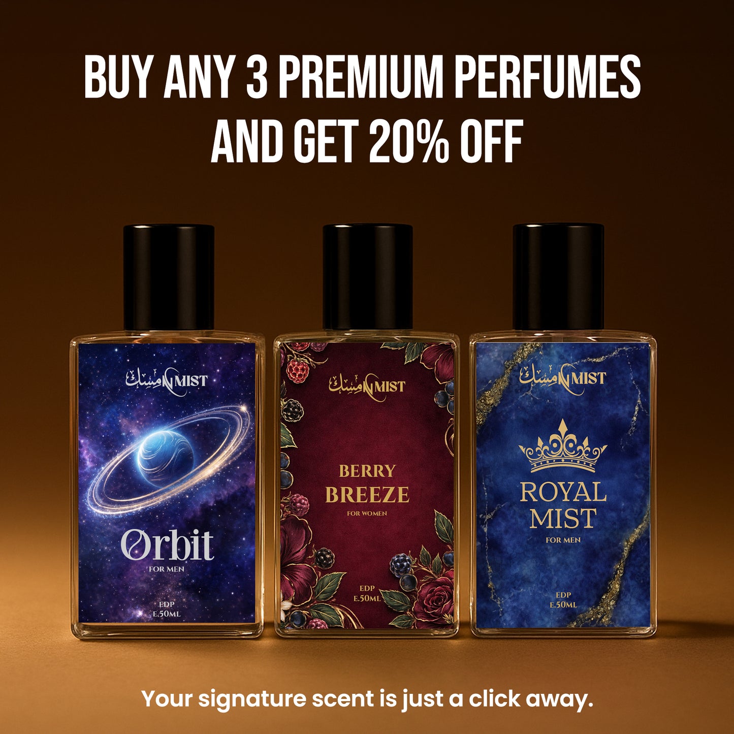 BUY 3 BOTTLES GET 20% OFF