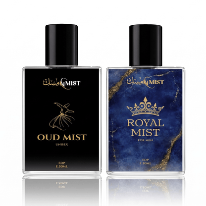 #PremiumFragrance #MajesticDuo #OudMist #RoyalMist #CouplePerfumes #LuxuryGift #PerfumeBundle #MiskNMist