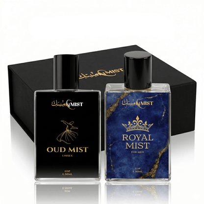 #PremiumFragrance #MajesticDuo #OudMist #RoyalMist #CouplePerfumes #LuxuryGift #PerfumeBundle #MiskNMist